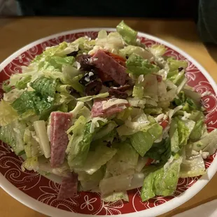 Italian chopped salad--I liked that the vinaigrette dressing wasn't too vinegary