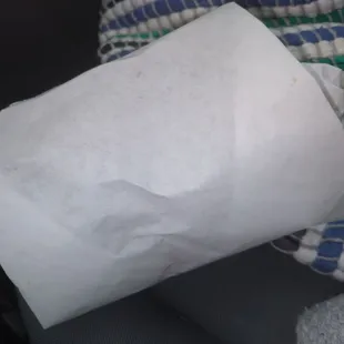 I love it when they roll the Hot Dog in Parchment or Wax Paper