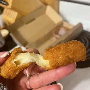 Cheese sticks this cold on arrival