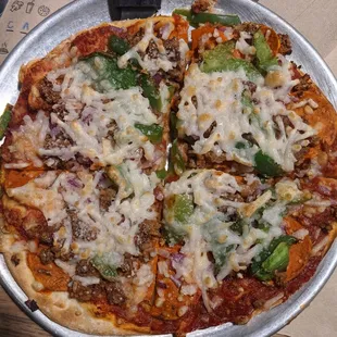 Plant-Based Vegan Deluxe Pizza.