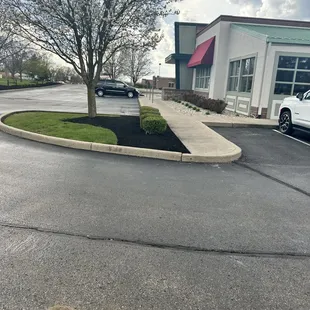 outside