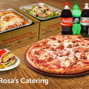 a variety of food items