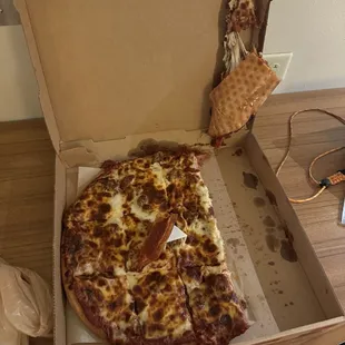 pizza, food