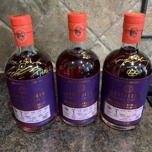 Barrel to bottle experience - we filled these!