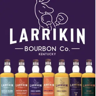 Larrikin Bourbon Co bottle lineup