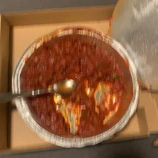 a pizza in a box