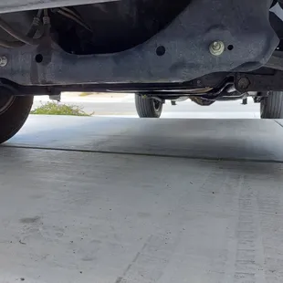 I have to clean all my driveway with a special solution to get it clean, No liking from the transmission like they say, they lie to me.