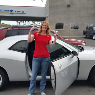 Happy wife with her dream car. THANK YOU Larry H. Miller