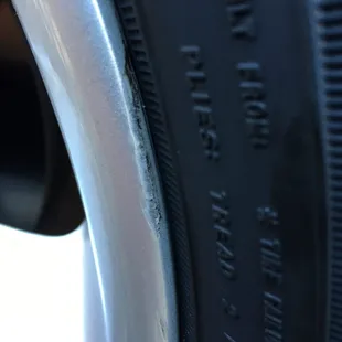 Just some of the damage from having a tire changed.