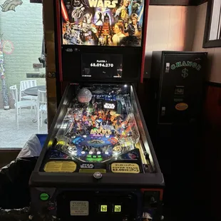 Star Wars pinball.  Vader cool!