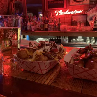 Hawaiian Dog. Bacon Cheddar Tots. Ice Cold PBR.