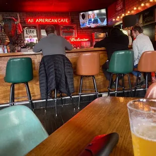 Cozy scene at Larry's.