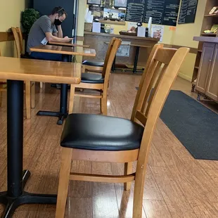 After the lunch crowd.