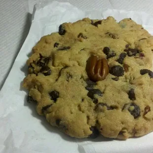 Chocolate Chip with pecan. Yeah I took a bite!