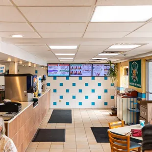 the dining area