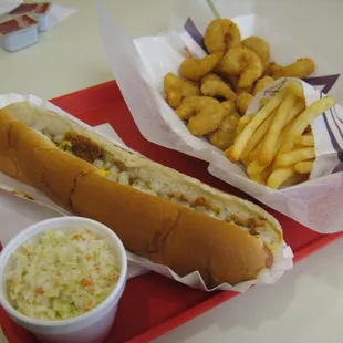 Shrimp Basket and Foot Long