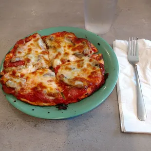Burned pizza