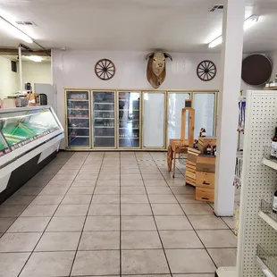 the inside of the store
