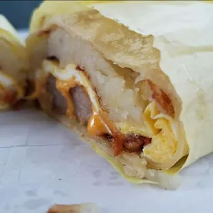 Breakfast Burrito Half and Half