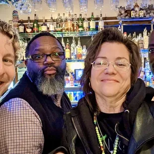 a group of people posing for a picture