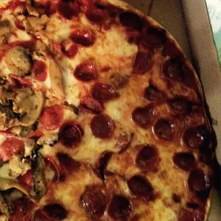 Look at all that pepperoni!