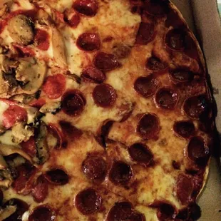 Look at all that pepperoni!