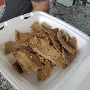 Plain gyro meat