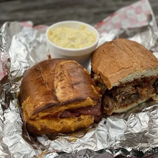 Larry&apos;s Poor Boy Sandwich &amp; Bar-B-Que Brisket Sandwich