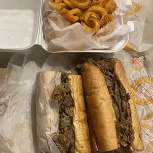 Cheesesteak, Curly Fries