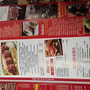 menu, hot dogs