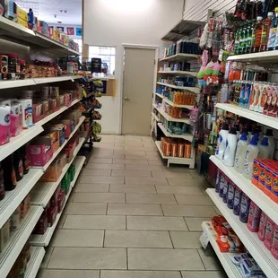 the aisles of a grocery store