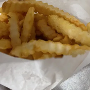 a basket of french fries