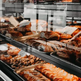 a display of pastries