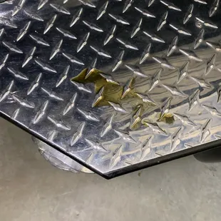 Oil mess caused from their mistake.