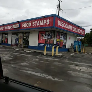 he outside of a food stamps store