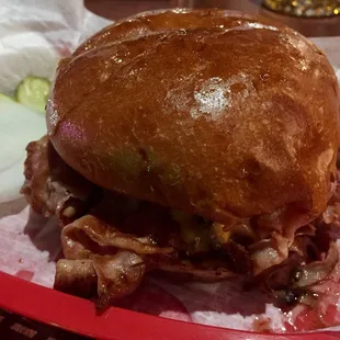 Ham &amp; cheese sandwich - That's a whole lotta meat!