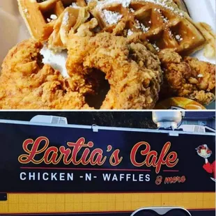 chicken and waffles