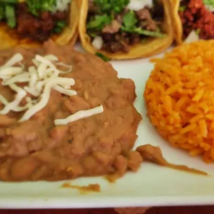 a plate of mexican food