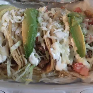 Ground beef super tacos!