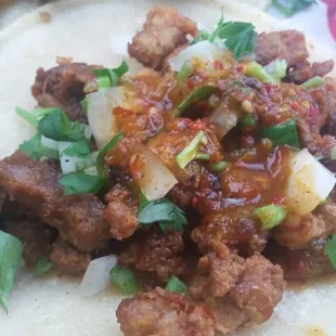 Al Pastor taco was good.