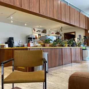 the interior of a restaurant