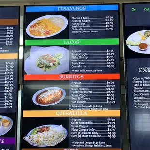 taqueria menu