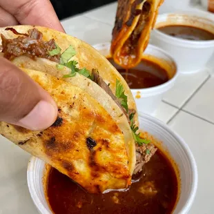Barbacoa Tacos. Dinner 4/26/2023