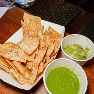 tortillas and guacamole
