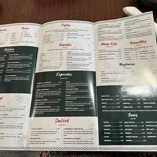 Menu 1 - Mexican