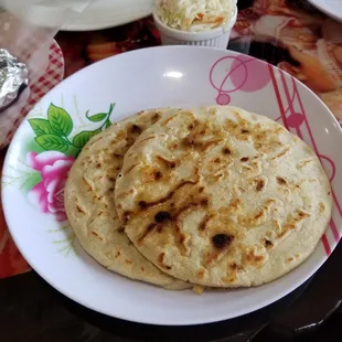 Pork and cheese pupusas