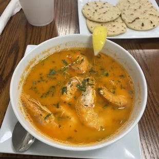 Caldo de camarones.mejor consomé de camarones