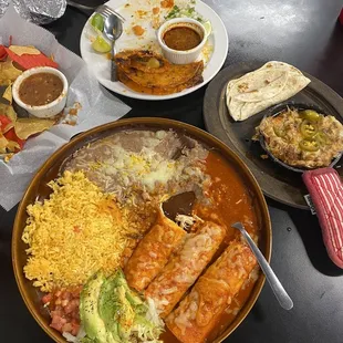 mexican food on a table