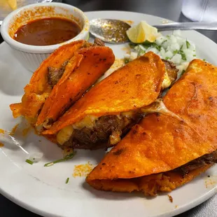 Queso Birria Taco Plate
