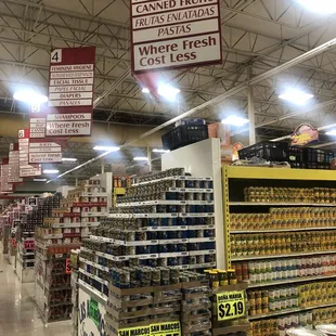 a grocery store with a variety of items